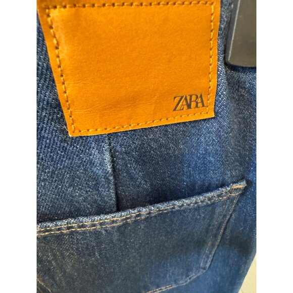 2/$30 Zara Womens Size 0 Flare Blue Denim Jeans - Picture 7 of 15